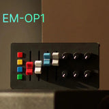 4 Buttons, 4 Sliders, 6 Knobs, Type-C, Plug & Play for Sound Design, Performance, Fast Sequencing - EM-MIDI1 USB MIDI Controller