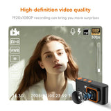 1080p Retro CCD Portable Digital Camera Entry-level Camera Led Fill Light 4K Digital  CCD 180°  Flip Screen Selfie