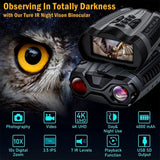 YS012 4K UHD 58MP Digital Binocular Telescope Camera Professional Infrared Night Vision Binoculars for Hunting Camping