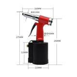 Pneumatic Rivet Gun P56 Industrial Grade Hand-Held Pneumatic Nut Rivet Gun