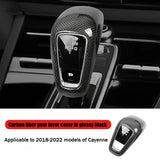 Suitable for Porsche Genuine Carbon Fiber Replaceable Gear Lever Cover New Cayenne and New Panamera for Lossless Installation