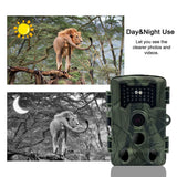 32MP Wild Game Trail Camera Photo Traps With 940nm No Glow LEDs for Outdoor Wildlife Animal Monitoring