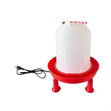 New Poultry Water Heater Electric Heated Waterer Constant Heat Winter Watering Bowl