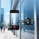 Magnetic Vacuum Suction Car Phone Holder - 360° Rotating, Electric Vacuum Cup Mount, Universal for Car Interior Filming