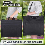 E-Easy To Use-Lightweight Art Briefcase Waterproof Carrying Case With Sturdy Shoulders And Handle For Sketching,Posters And Pain