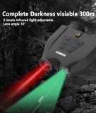 DT99 Night Vision Goggles, Binoculars with 2.5K 8X Digital Zoom, 3W 850nm Infrared Spotlight, Advanced Dual-Screen for Hunting