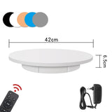42CM Electric Rotating Turntable 3D Scanning Photography Display Stand Remote Control Speed Direction 360° Rotation Load 150KG