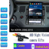 Tesla Type Android 14 For Hyundai AZERA 2006 2007 2008 2009 2010 Car Radio Multimedia Player Navigation GPS DSP BT 5.0 Carplay
