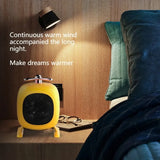 Mini portable heater novelty little cute low noise desktop room portable plug-in electric fan heater home home office winter