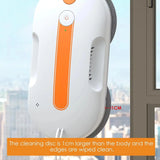 Automatic Electric Window Cleaning Robot 5.3KPa Suction 0.6L Water Tank Spray Glass Cleaning APP Remote Control For Household