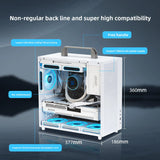 E100PRO ATX/MATX Mini-chassis, Compatible with 355mm Long Graphics Cards, ATX / MATX / ITX Motherboards