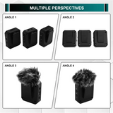 Compact 2.4G Wireless Lavalier Mic Kit, Includes Noise-Canceling Transmitter And Receiver For Enhanced Audio Clarity