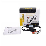 USB 2.0 Audio Capture Card Recorder Vinyl Turntable LP Cassette To CD / MP3 WMA WAV OGG Converter Edit Audio to MP3 Format to PC