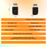 Wireless Orange Car Adapter Mini 2In1 Wired To Wireless Carplay Car Connector Box