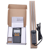 MD7822 Digital Grain Moisture Meter 2%-30% LCD Display Wheat Corn Rice Paddy Moisture Contains Humidity Tester Long Test Probe