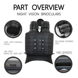 Balever-Infrared Night Vision Goggles, Binocular with 4X Digital Zoom, 500 Meters View Distance in Full Darkness for Spy Hunting