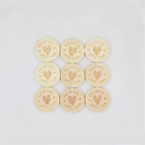 500pcs Wooden Handmade Button 2 Hole DIY Decor Sewing Buttons