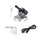 for DIY Woodworking, Model Making, PCB, Acrylic, AC 220V 4-Inch Mini Multifunctional Cutting Machine Table Saw – 45° Adjustable
