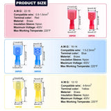 Nylon Spade Connector Kit Crimping Tool Quick Disconnect Ends Electrical Automotive Insulated Male Female Wire Crimp Terminal