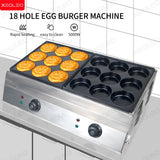 XEOLEO Electric Egg Burger Machine 2500W +2500W Pancake Maker Machine Poffertjes Machine Tartlet Waffle Machine