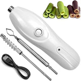 Corer Tool Portable Vegetable Corer Cordless,Electric Scraping Scale Machine With 2 Cutter,Stainless Steel Fruit Digging