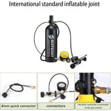 3L Scuba Tank Diving Gear with Scuba Mask and Double Shoulder Clip, 20-40 Minutes Underwater for Scuba Diving Snorkeling