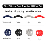 For IFK King Pro 2In1 Headphone Covers Drop-Proof Silicone Headband & Earcups Scratch-Resistant for Outdoor Travel Commute