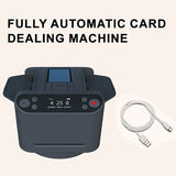 Cards Dealer 360° Rotating Shuffler Machine with 4 Bid Buttons for Playing Cards Distribution Rechargeable