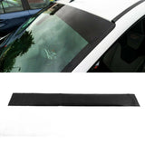 Car Front Windshield Sun Visor Strip 140x20cm Gloss Black Sun Shade Sticker Decal with Squeegee for Van SUV Truck Automobiles