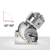 Precision 4 Inch Dividing Head for Milling Machine with 3 Jaw Chuck Semi Universal Rotary Table Metalworking Tool