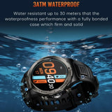 KT91 Smart Watch With Reaction Scroll Wheel LED Flashlight 1.43-inch AMOLED BT Calls 3ATM Waterproof Outdoor Compass Smartwatch