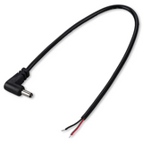 (20 Pack) Replacement 3.5Mm X 1.35Mm 90 Degree Right Angle DC Power Male Plug Jack To Bare Wire Open End Pigtail Power