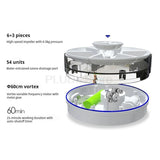 14x14x6cm Ultrasonic Dishwasher Cleaner 18W Portable Mini Dishwasher 8.5V Wireless Turbo Cleaning for Kitchen Fruits Vegetables
