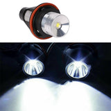1Pair 8000K White LED Angel Eye Marker Halo Light Bulbs Lamps for-BMW E39 E53 E60 E63 E64 E66 E87 5 6 7 X3 X5