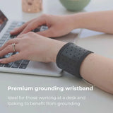 Grounding Bracelet for Sleep & Pain Relief – Anti-Inflammation Wrist Strap, Energy Booster, Conductive Carbon Fiber, Earthing