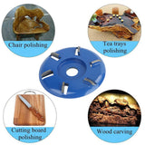 Wood Carving Disc Steel 6‑Teeth Milling Cutter Woodworking Tool Angle Grinder Accessories Woodworking Tool Wood Carving Disc