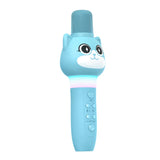 Children's Multifunctional Microphone Colorful Light Effect Cartoon Cute Pet Bluetooth Connection TF Card Mode Voice Changing