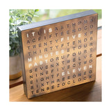 CHEETIE CP37 Square Large Word Lock Letter Light Emitting Diode Custom Language Hanging Word Clock