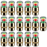 36PSI Tire Pressure Monitoring Valve Easy To Read 3 Color Eye Alert Tire Pressure Monitor Valve Stem Caps for Most Car Truck SUV