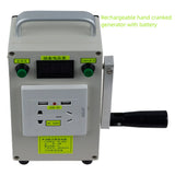 Hand Crank Generator Outdoor Portable Multifunction Hand Cranked Generator 220V 12V 5V Charging for Phones Laptop Lantern