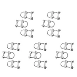 B27B Double Antenna Mast Clamp V Jaw Block With U Bolts Heavy Duty Anti-Rust Mast To Mast Mount Bracket Kit For TV,CB(15 Set)