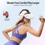 VR Head Strap With Battery For Meta/Oculus Quest 2,Adjustable Elite Strap VR Power Charger Station VR Accessories