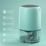 Ultra-Quiet Dehumidifier For Home Efficient Air Purification Ideal For Bedroom EU Plug