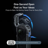 For Insta360 X5 X4 Camera Cage Aluminum Alloy Protective Vlogging Camera Frame Utility Frame Metal Cage for Insta360 X5 X4