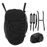 Motorcycle Rear Bag  Motorbike Storage Pack Reflective High‑Density Woven Oxford Cloth for Autocycle