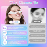 Red Light Therapy Eye Mask Rechargeable Anti Aging Wrinkle Reduction Treatment Eye Care Device Skin Rejuvenation Facial Beauty