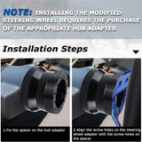 Grant Adapter Boss Kit 1" Steering Wheel Hub Adapter Conversion Spacer, 6 Hole To 3 Hole