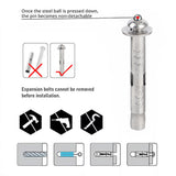 Motorcycle Lock Security Anchor Foldable Steel Ring Lock With Bolts For Garage Trailer Scooter Bicycle Parking Motorcycle
