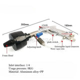 Air Water Mixing Double Tube Foam Gun Double Row Drum Double Line Drum Foaming Cleaning Gun Car Washing Foam Gun Tool