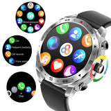 T95 High-end Business Smartwatch With Headphones Metal Case HD Full Circle Touch HIFI 9D Sound Quality Message Alerts BT Calls